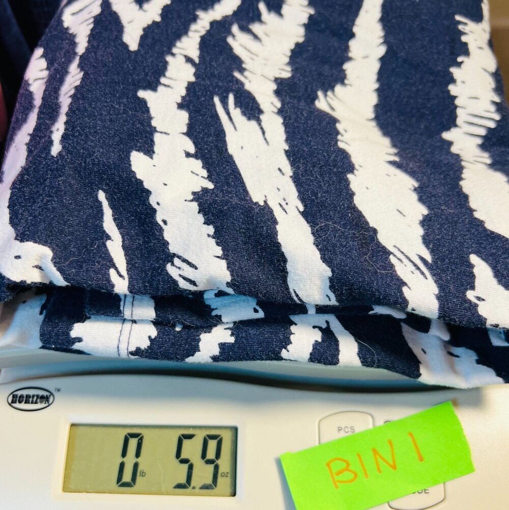 LOFT Shirt Blouse Womens XXL Navy White Abstract Tiger Print Long Sleeve Tee - Picture 12 of 12
